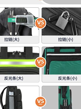 常胜客结实耐用工具包木工电工包多功能加厚帆布大容量双肩揹包