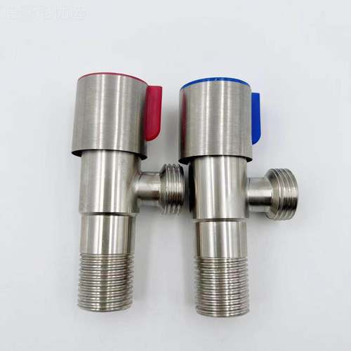 304钢加厚YIQ三角锈阀 拉丝2不0关1马桶开家用一进二出4分三角阀 - 图0