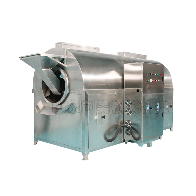 商用滚筒炒货机不锈钢滚筒炒大米瓜子花生机电磁加热全自动炒豆机,淘宝优惠券,粉丝福利购,淘宝优惠卷