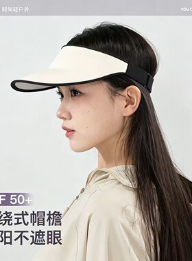 UK空顶帽女跑步户外+吸汗带