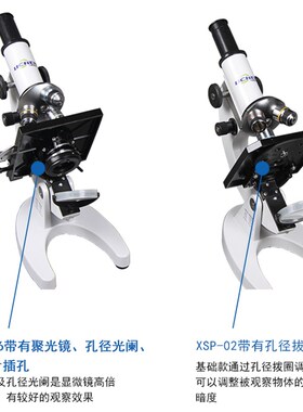 力辰生物显微镜实验室专业生物学生用1600倍便携QS认证仪器XSP-06