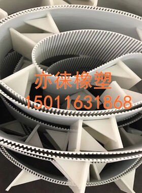 PU聚氨酯同步带 带钢丝开口齿型传动带输送带 工业黑色橡胶同步带