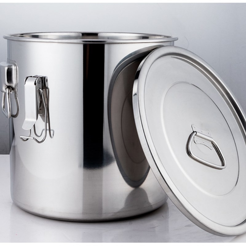 不锈钢密封桶304食品级米桶防虫防潮家用不锈钢桶发酵桶酿酒桶罐 - 图0