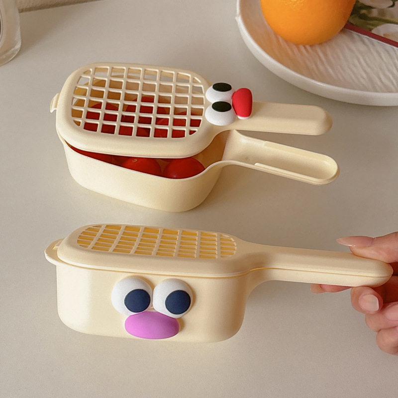 ins网红多巴胺沥水篮手柄便携水果洗草莓神器厨房收纳筐野餐露营,淘宝优惠券,粉丝福利购,淘宝优惠卷