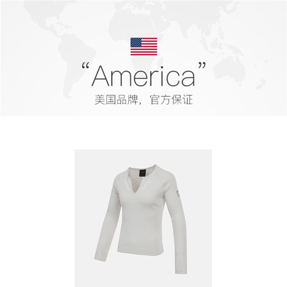 【自营】NIKE耐克女子J STRT BRT LSTOP GC运动长袖T恤IM9714-072 - 图1