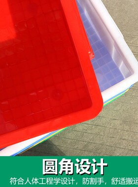 塑料盒大号带盖周转箱长方形加厚物流箱中转箱工厂车间仓库塑胶箱