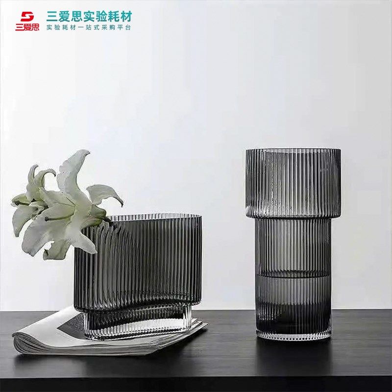 玻璃花瓶恒博现代简约透明水养鲜花北欧客厅桌面插花装饰摆件办公,淘宝优惠券,粉丝福利购,淘宝优惠卷