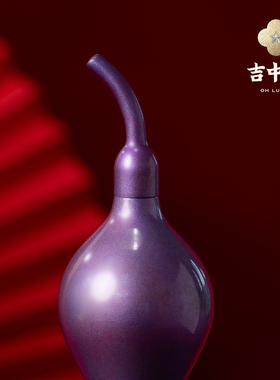 吉中吉·铜《九紫葫芦》桌面摆件新中式入户玄关客厅置物架装饰品