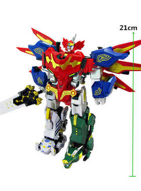 神兽金刚六变形玩具朱雀玄武青龙白虎麒麟金刚五合体套装男孩礼物