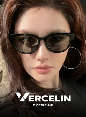 高级感老钱风猫眼墨镜女可配度数