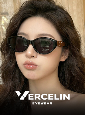 gm复古猫眼墨镜女2025新款高级感近视偏光太阳眼镜防晒可配带度数