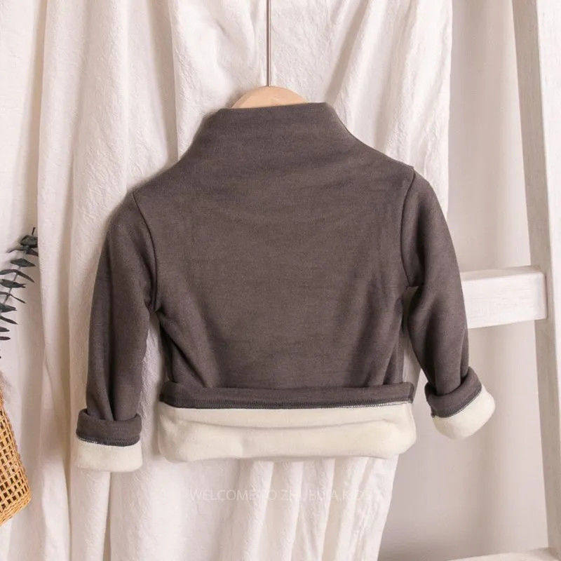 婴儿加绒打底衫秋冬装儿童加厚保暖上衣男女童宝宝一体绒T恤德绒,淘宝优惠券,粉丝福利购,淘宝优惠卷