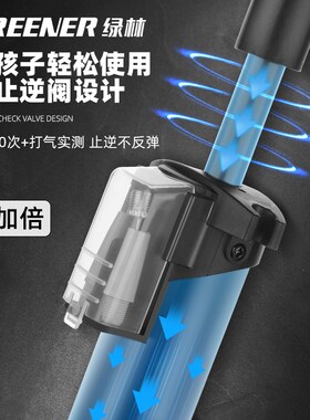 绿林自行车打气筒家用通用新型高压电动瓶车山地车便携式充气管子