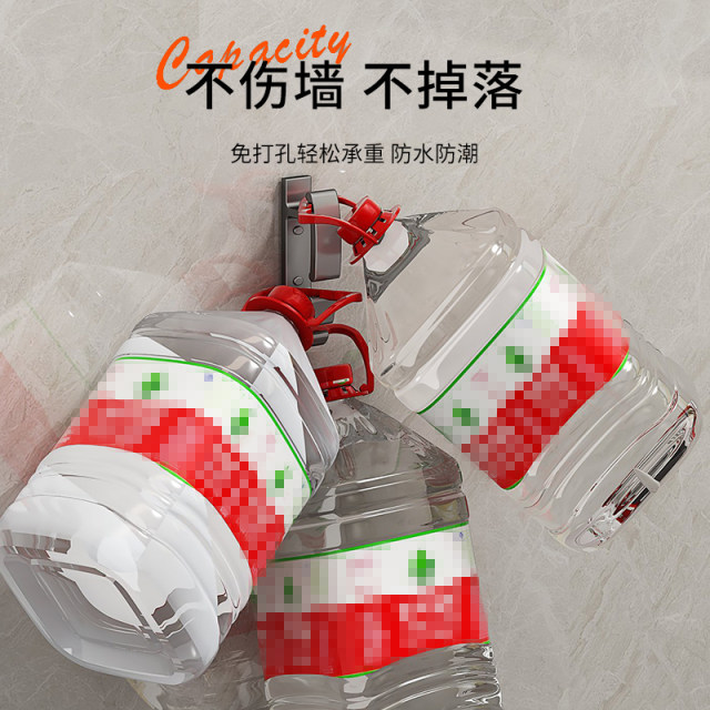 Washbasin storage rack Household bathroom bathroom without punching storage rack Washbasin hook tool wall-mounted