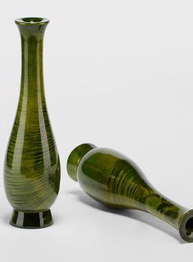 金丝楠木花瓶摆件大叶楠实木客厅家居中式覆古插干燥花乔迁商务礼