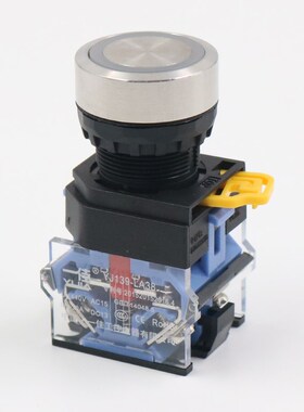 一佳自锁按钮开关22mm自复位LA38-11BN电源ZS启停盒控制触点220V