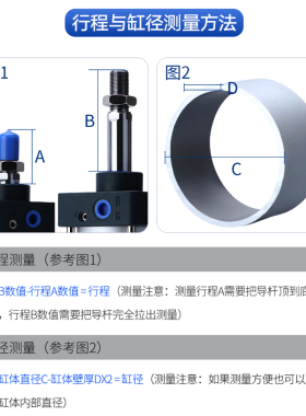 带锁气缸前后任意锁SCLF/SCLB40/50/63/80/100/125/160/200X25X50