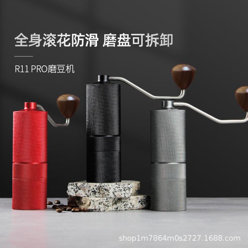 手动咖啡豆研磨机手磨咖啡机商用现磨咖啡器具家用便携手摇磨豆机 - 图0