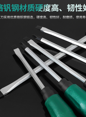 工业级可敲击穿心螺丝刀十字一字家用超硬万能磁性起子螺丝起子镙
