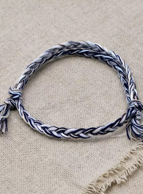 极超细编织手绳日式手链同款男女手工编织手环棉绳民族风闺蜜一对