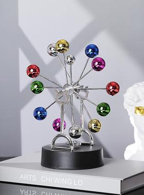 牛顿摆球永动机撞球碰碰球混沌摆件摇摆器创意办公桌面装饰品工艺