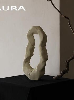 AURA北欧中古雕塑摆件艺术原创设计小众装饰侘寂风酒店民宿家居