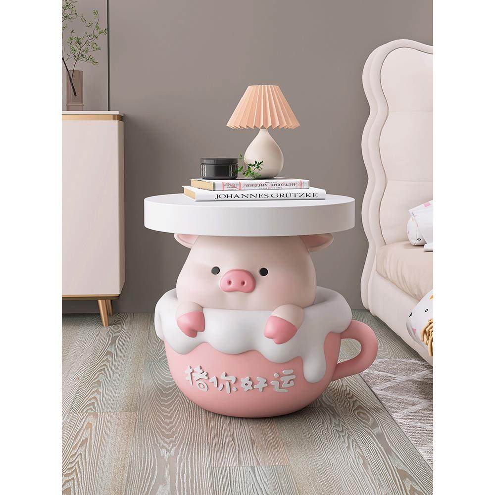 卡通猪客厅落地摆件家居装饰品茶几电视柜沙发边几床头柜乔迁礼品,淘宝优惠券,粉丝福利购,淘宝优惠卷