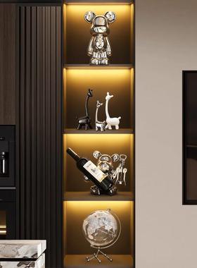 现代酒柜装饰品摆件轻奢高档客厅家居电视柜暴力熊红酒架2024新款