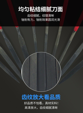 NHKing什锦锉刀套装硬质金属钢锉金刚石木工细齿金刚砂锉刀10支