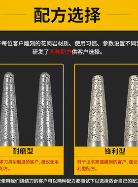 金刚石烧结锥度球头刀龙翔石材雕刻刀具花岗石刻字刀数控雕刻机刀