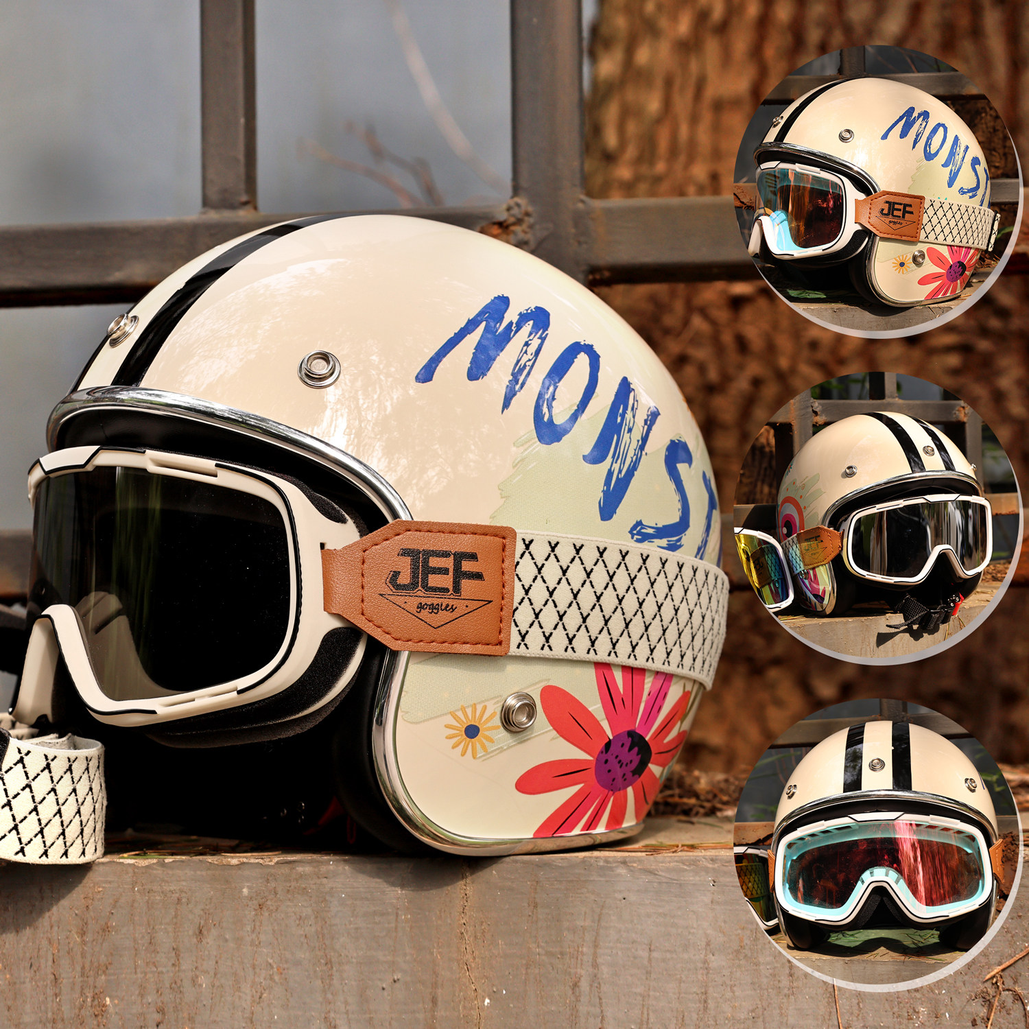 Taiwanese motorcycle goggles are windproof and sand-proof and can be worn with glasses
