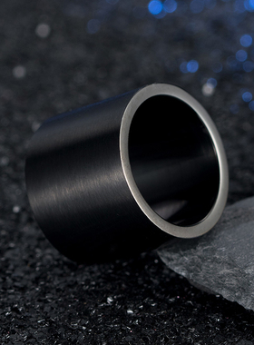 七夕节宽面拉丝光面扳指男士大拇指戒指指环钛钢饰品个性刻字