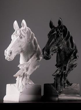 马到成功摆件狼头办公室创意桌面家居装饰品客厅书柜摆设搬家礼品