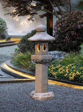 石灯笼彷古中式户外庭院灯别墅花园布置景观灯装饰草坪灯太阳能灯