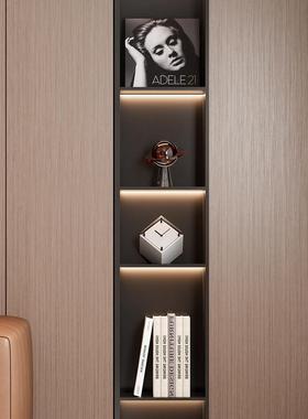 意式简约电视柜开放格摆件客厅样板房高级感沙发酒柜壁柜软装饰品