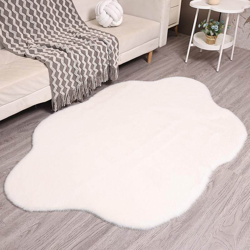 白色兔毛绒云朵地毯少女卧室床边地垫客厅镜前毛垫衣帽间飘窗垫,淘宝优惠券,粉丝福利购,淘宝优惠卷