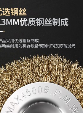 德国进口钢丝刷磨头手电钻钢刷钢丝轮除锈打磨工具抛光神器电动刷