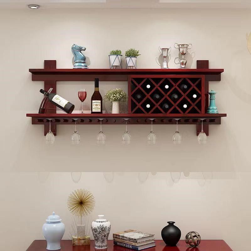 挂壁式酒柜美式酒柜酒架墙上置物架菱形酒格餐厅实木壁挂酒柜红酒,淘宝优惠券,粉丝福利购,淘宝优惠卷