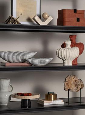 侘寂风艺术品摆件复古民宿酒店日式小众高级感玄关开放格软装饰品