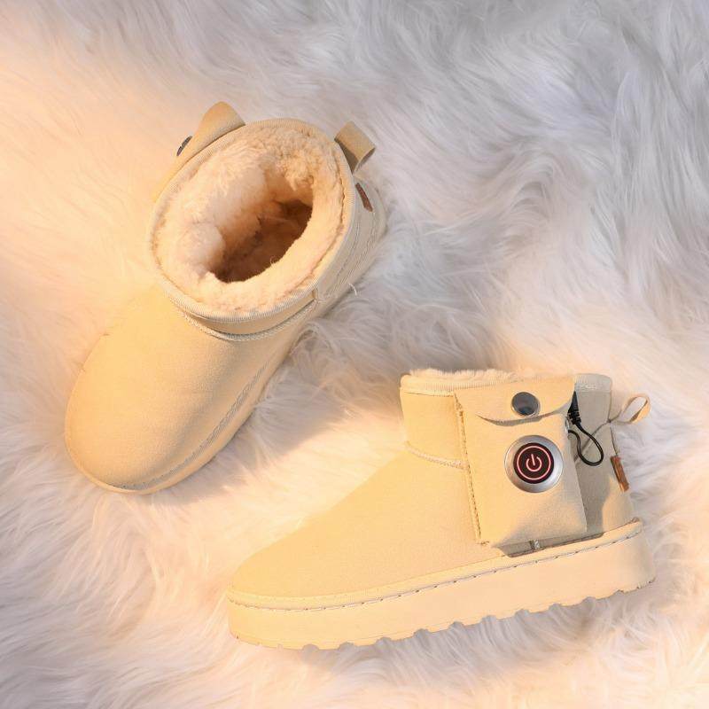 Phanio冬季充电发热鞋厚底电热保暖鞋防滑石墨烯发热智能暖脚鞋子,淘宝优惠券,粉丝福利购,淘宝优惠卷