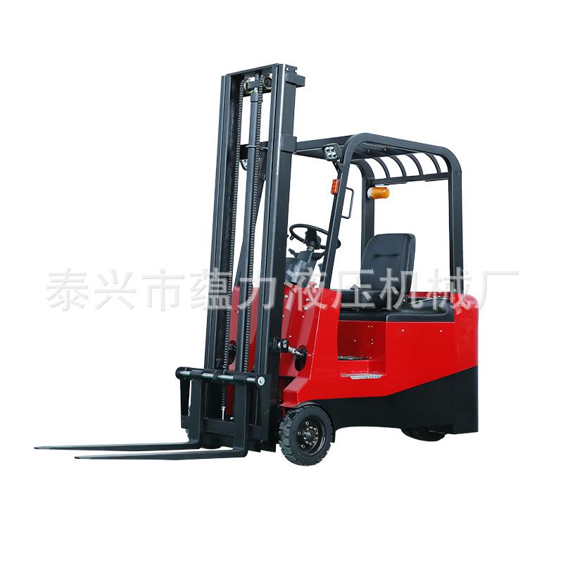 三支点电动叉车 1吨三轮座驾式电动叉车 小型电动堆高车 液压铲车 - 图3