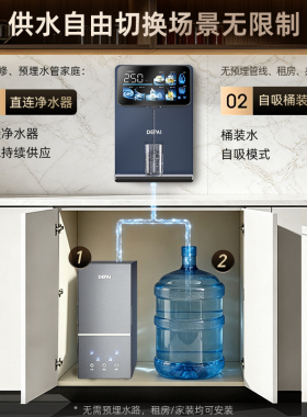 得湃新款管线机自吸桶装水净水器