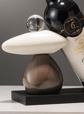 时来运转红酒架摆件酒柜电视柜轻奢高端大气餐边柜家居装饰品