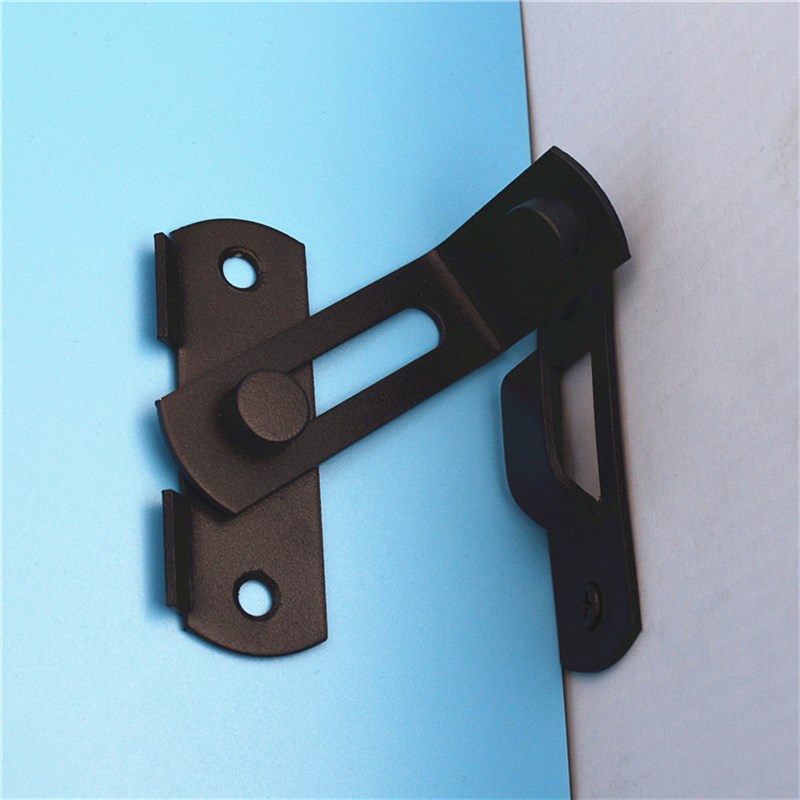 砂黑色不锈钢转角直角平面安装门推拉门房门搭扣90锁扣插销插栓 - 图2