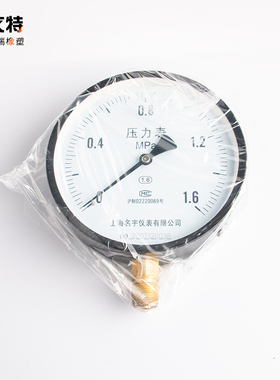 Y100 径向普通压力表真空负压表M20*1.5水压表油压表气压表液压表