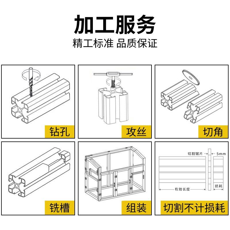 欧帝卡斯 欧标2020v-slot铝型材3D印机设备型材电脑机箱DIY铝材,淘宝优惠券,粉丝福利购,淘宝优惠卷