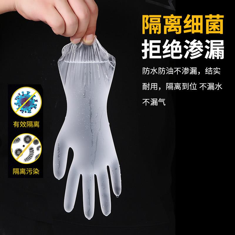 【品牌正品】一次性PVC手套食品级TPE耐用型丁腈橡胶乳胶厨房清洁 - 图2