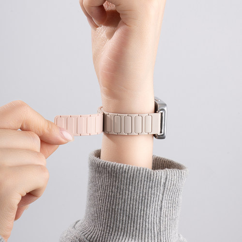 张婧仪同款适用华为手环11表带9手环11pro荣耀10运动硅胶7腕表带新款watch八九十代磁吸表链智能nfc女士配件 - 图2