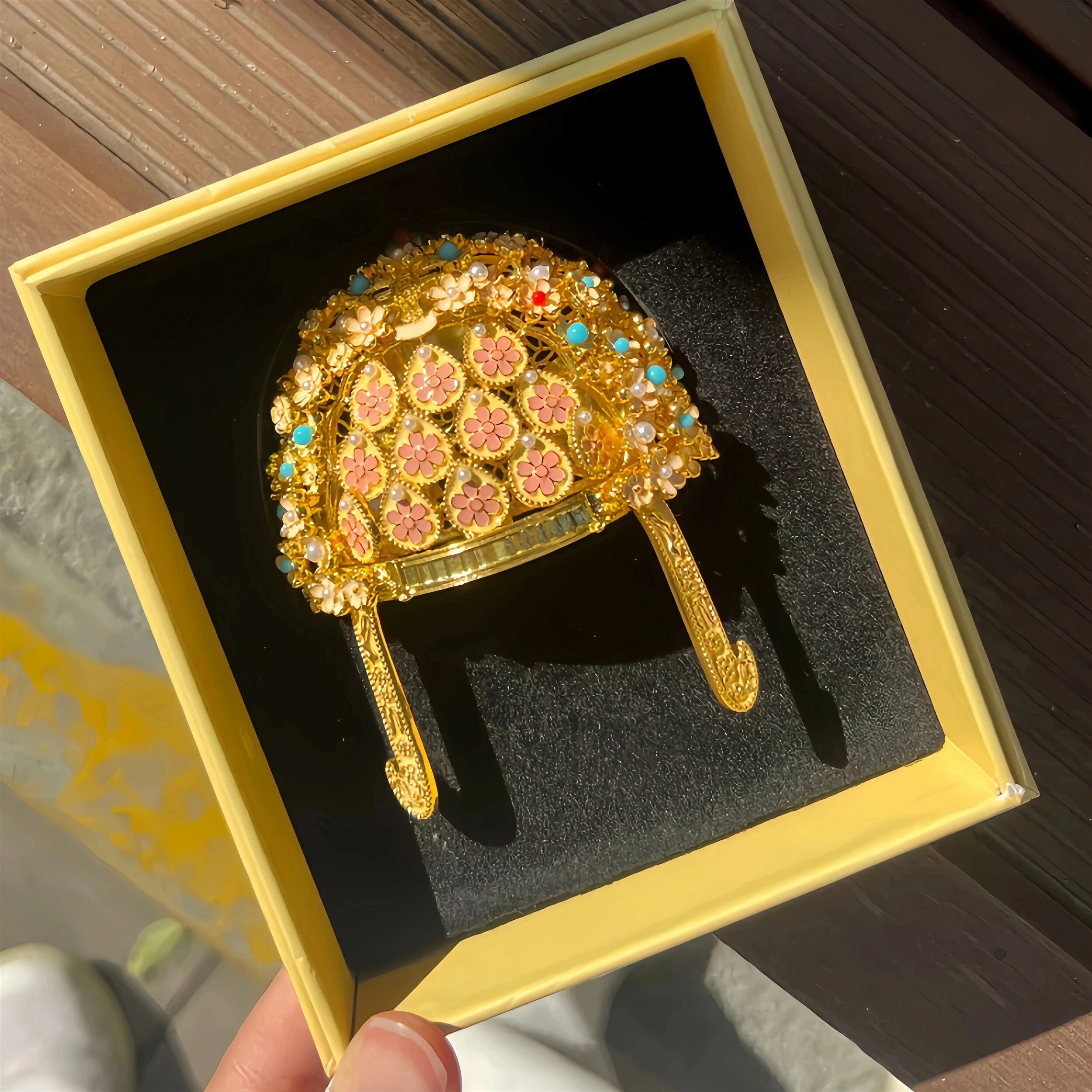 扬州文创萧皇后凤冠金属冰箱贴大运河博物馆周边限定纪念品伴手礼