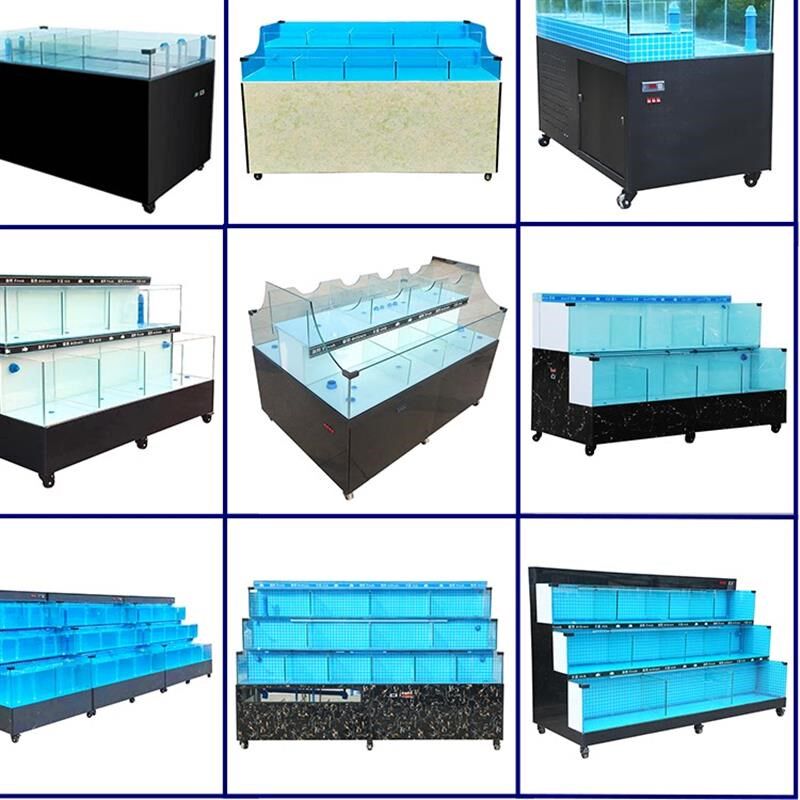 移动海鲜鱼缸贝类池商用饭店超市制冷一体移动式双层水产池虾厂家,淘宝优惠券,粉丝福利购,淘宝优惠卷